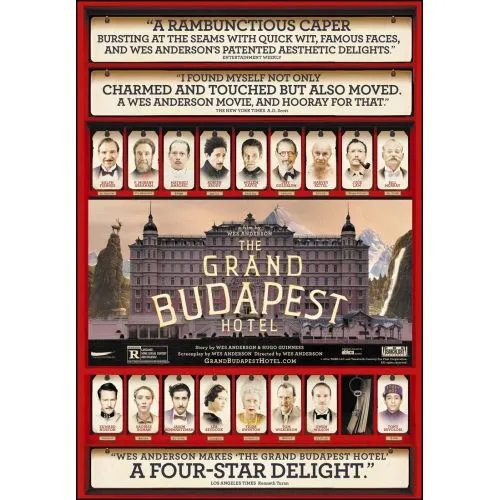 The Grand Budapest Hotel Movie Poster Movie Poster The Grand Budapest Hotel Movie Poster The Grand Budapest Hotel is a captivating story about the adventures of Gustave H, a