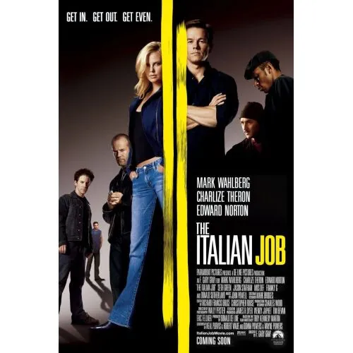 İtalyan İşi Film Posteri 2 Film İtalyan İşi için poster canlı ve enerjik, cesur renkleri ve dinamik kompozisyonuyla