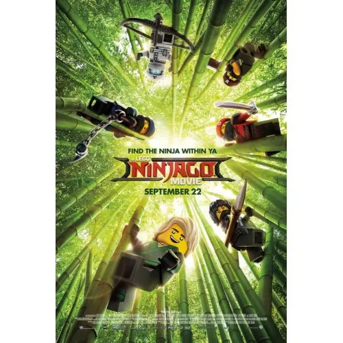 The Lego Ninjago Movie Poster 2 This poster showcases the unique characters and vibrant color palette of The Lego Ninjago Movie.