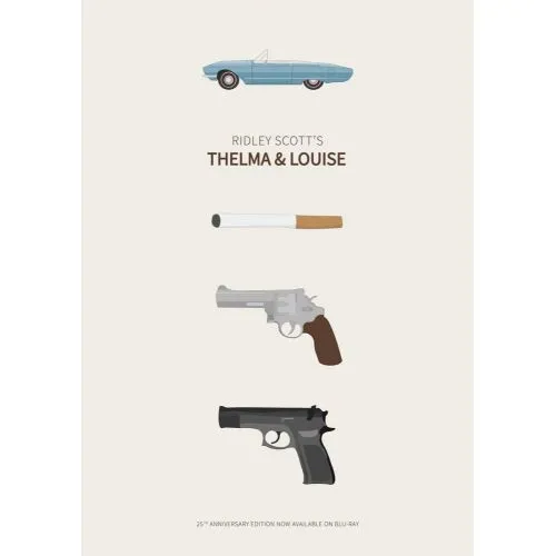 Thelma & Louise Movie Poster The Thelma & Louise movie poster depicts the gripping storyline, directed by Ridley Scott. The