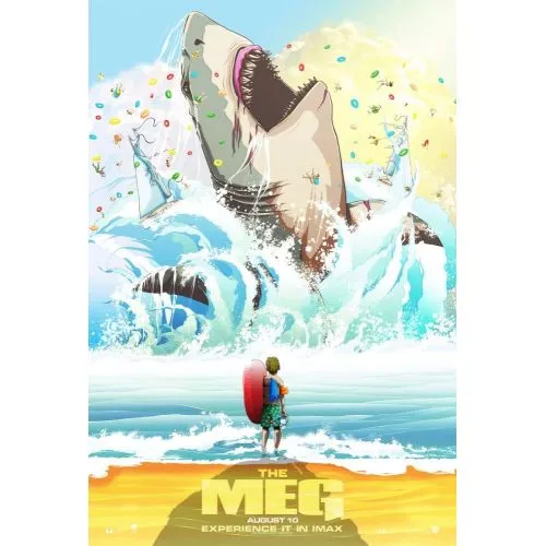 Meg Derinlerdeki Dehşet Film Posteri Bu, Jon Turteltaub tarafından yönetilen bilim kurgu aksiyon gerilim filmi The Meg için