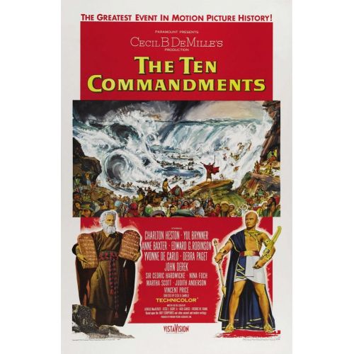 The Ten Commandments Movie Poster 2 The Ten Commandments Movie Poster 2