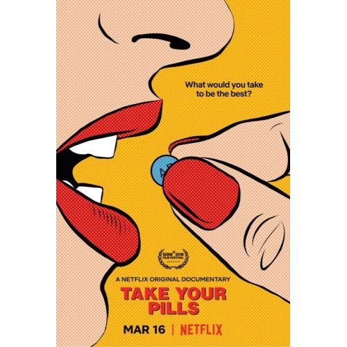 Take Your Pills Movie Poster This dynamic and engaging poster gives viewers a hint into the captivating story of Take Your