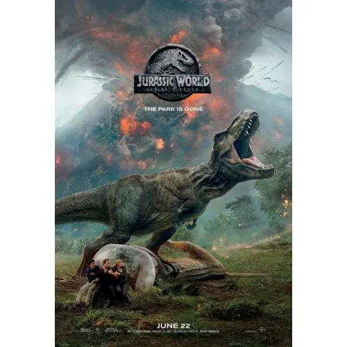 Jurassic World: Yıkılmış Krallık Film Posteri Jurassic World: Fallen Kingdom filmi için hazırlanan poster, filmdeki