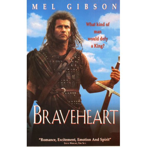 Cesur Yürek Film Posteri Bu klasik poster, Mel Gibson tarafından yönetilen ve aynı zamanda başrolünde oynadığı