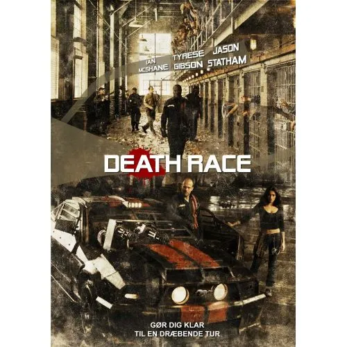 Ölüm Yarışı Film Posteri Death Race film posteri, filmde tasvir edilen yüksek tempolu, heyecan verici aksiyonun muhteşem
