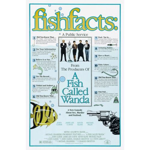 A Fish Called Wanda Movie Poster A Fish Called Wanda Movie Poster