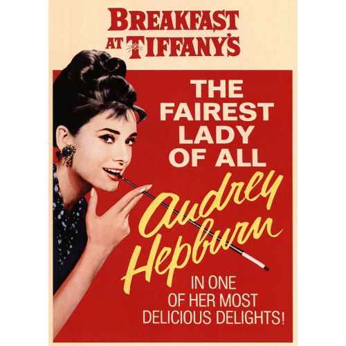 Breakfast At Tiffanys Audrey Hepburn Movie Poster 3 Movie Poster Breakfast At Tiffanys Audrey Hepburn Movie Poster 3 The iconic poster for the film Breakfast at Tiffanys showcases actress