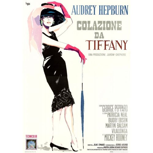 Breakfast At Tiffanys Audrey Hepburn Movie Poster 9 This poster is from the timeless classic, Breakfast at Tiffanys, directed