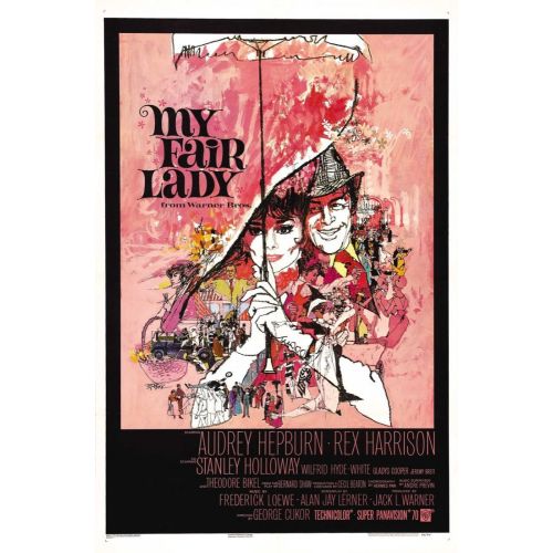 My Fair Lady Audrey Hepburn Movie Poster 3 My Fair Lady Audrey Hepburn Movie Poster 3