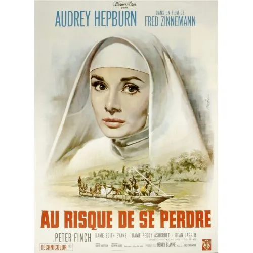 The Nuns Story Audrey Hepburn Movie Poster This unique movie poster gives insight into the critically acclaimed 1959 drama, The