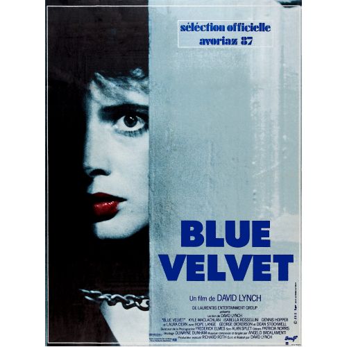 Blue Velvet Movie Poster The Blue Velvet movie poster encapsulates the intrigue and suspense of this iconic film. The story is