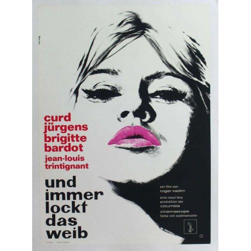 Ve Tanrı Kadını Yarattı Brigitte Bardot Film Posteri 2