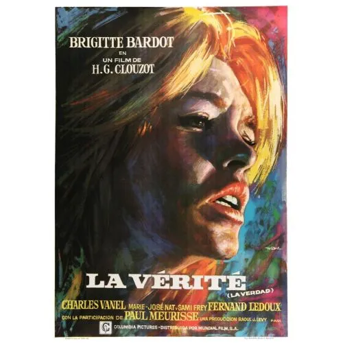Hakikat Brigitte Bardot Film Posteri Brigitte Bardot, Henri-Georges Clouzot tarafından yönetilen dramatik bir film olan The