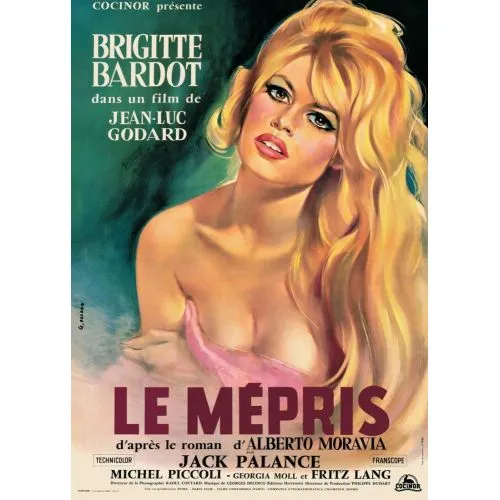 Contempt Brigitte Bardot Movie Poster 2 Movie Poster Contempt Brigitte Bardot Movie Poster 2 The movie poster showcases a beautiful image of Brigitte Bardot, one of the main
