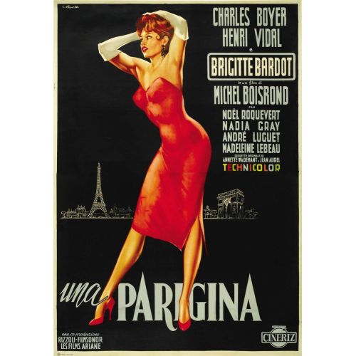 Parisli Kız Brigitte Bardot Film Posteri 4 Parisli Kız Brigitte Bardot Film Posteri 4