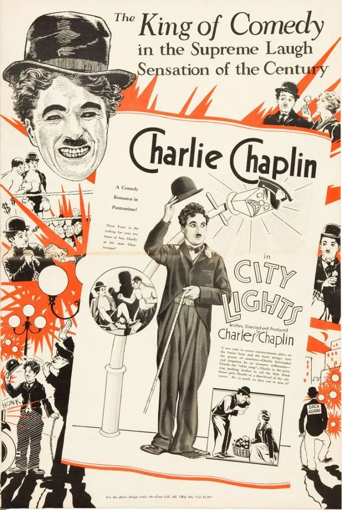 Charlie Chaplin City Lights Charlie Chaplin City Lights Movie Framed