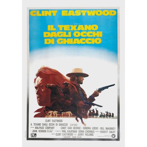 Kanunsuz Josey Wales Clint Eastwood Film Posteri Bu film posteri, saygın yönetmen Clint Eastwoodun imzası olan efsanevi film