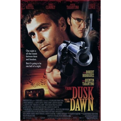 From Dusk Till Dawn Movie Poster The From Dusk Till Dawn movie poster is a depiction of the films dark and thrilling story.