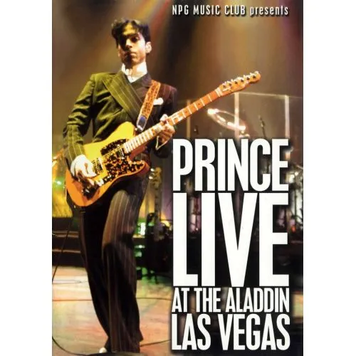 Prince Live At The Aladdin Posteri The Prince Aladdin Posterinde, ikonik müzisyeni hareket halinde yakalayan canlı bir tasarım
