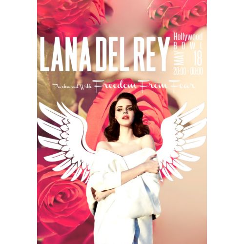 Lana Del Rey Poster 2 Poster Music Lana Del Rey Poster 2 Poster The Lana Del Rey Poster 2 features a striking design of the singer against a bold background. The