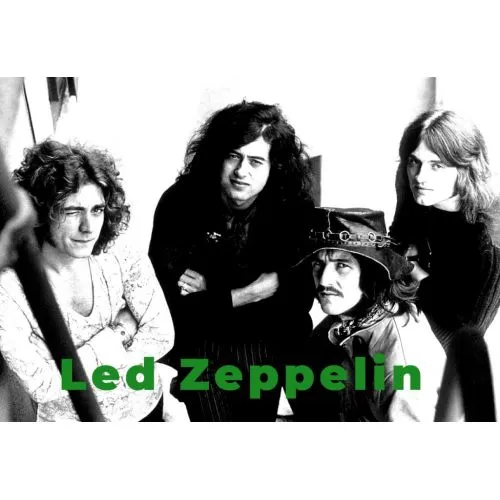 Led Zeppelin Poster 2 Poster The Led Zeppelin Poster 2 features a vibrant design with the iconic band members. The poster is