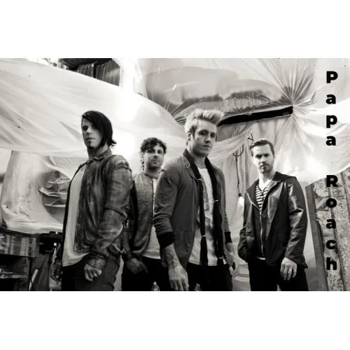 Papa Roach Poster 3 Poster The Papa Roach Poster 3 features bold graphics and vibrant colors. The poster showcases the bands