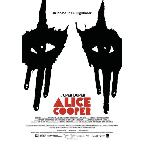 Super Duper Alice Cooper Posteri Süper Süper Alice Cooper Poster, efsanevi rock şarkıcısının çarpıcı ve ikonik