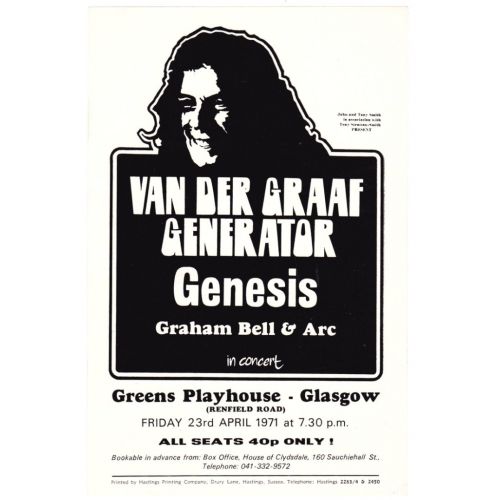 Van Der Graaf Generator Poster