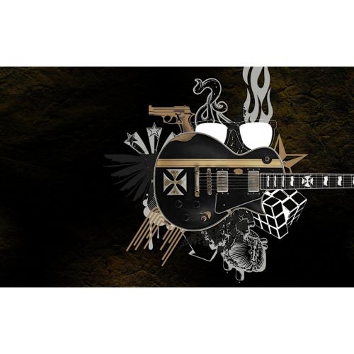 Electro Guitar Poster The Electro Guitar Poster features a vibrant and dynamic design showcasing an electric guitar. Perfect for