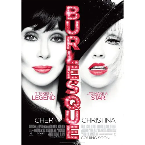 Burlesque Posteri Burlesk Posteri canlı renkler, karmaşık tasarımlar ve seksi imgeleri içerir. Yetenekli bir şarkıcının