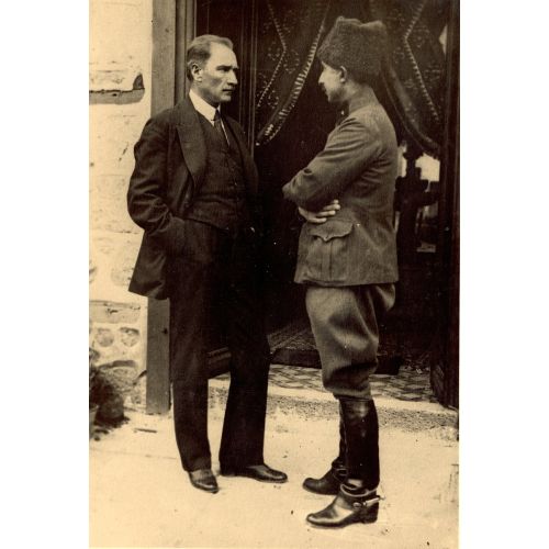 Mustafa Kemal Ataturk, With Ismet Inonu Mustafa Kemal Atatürk and İsmet İnönü are two statesmen considered as the founders
