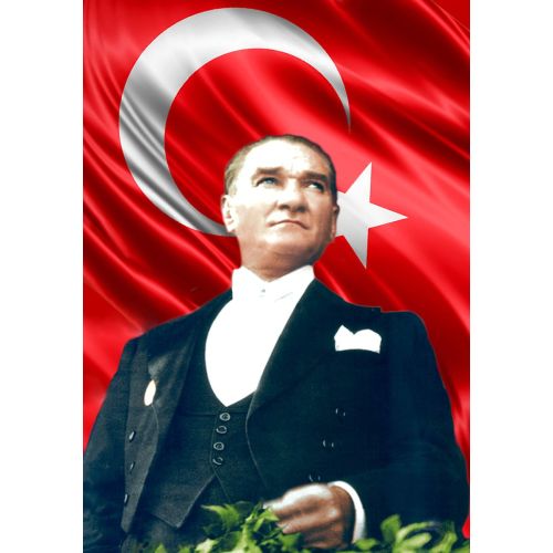 Mustafa Kemal Atatürk, Bayrakla Portresi 40 Mustafa Kemal Atatürk, Bayrakla Portresi 40