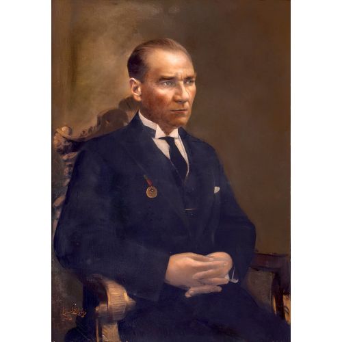 Atatürk Portresi Yağlıboya Tablo Atatürk Portresi Yağlıboya Tablo