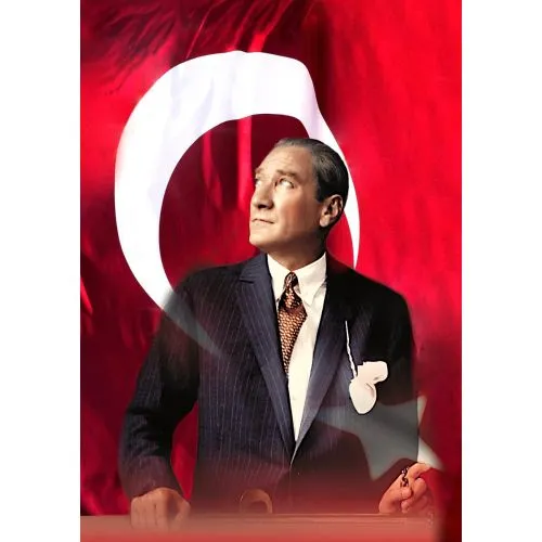 Mustafa Kemal Atatürk, Bayraklı Portre 27 Mustafa Kemal Atatürk, Bayraklı Portre 27 adlı eser; Türkiye Cumhuriyetinin
