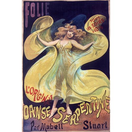 Folies Bergere, Mabell Stuart 1905 Posteri