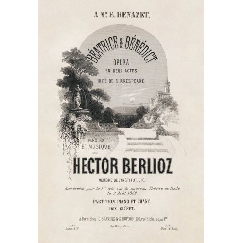 Hector Berlioz, Beatrice Et Benedict Opera Posteri