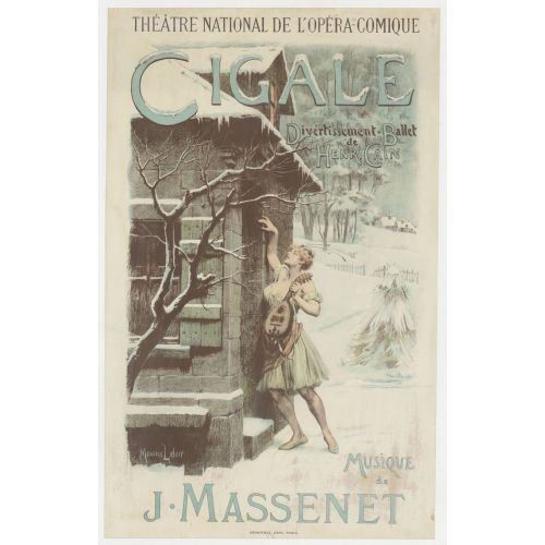 Jules Massenet Cigale Posteri