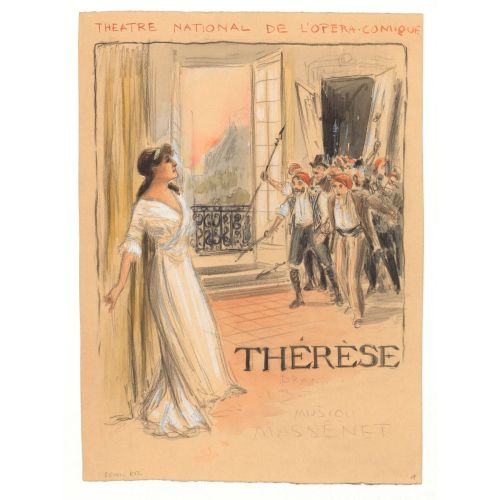 Lucy Arbell İn Massenet's Therese Opera Posteri Lucy Arbell İn Massenet's Therese Opera Posteri