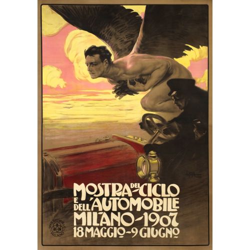 Mostra Del Ciclo E Dell'automobile Posteri Mostra Del Ciclo E Dell'automobile Posteri
