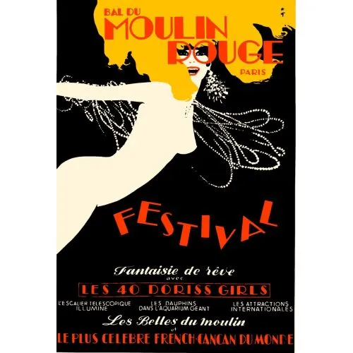 Moulin Rouge 14 Posteri Moulin Rouge 14 Posteri, yüksek kaliteli kanvas baskı ve yüksek çözünürlüklü resim olarak