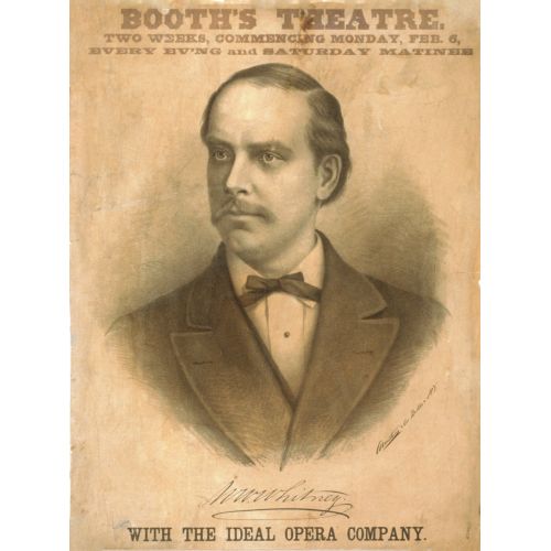 Booths Theatre Poster Booths Theatre Poster features detailed illustrations of actors, scenes, and costumes from the play. The