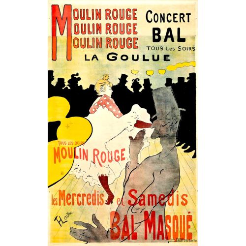 Moulin Rouge, La Goulue Posteri Moulin Rouge, La Goulue Posteri