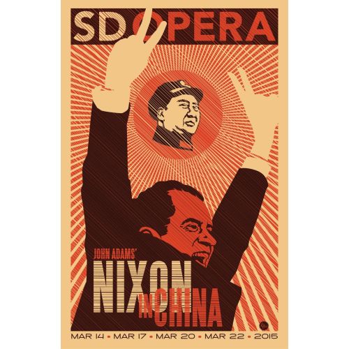 Nixon In China Opera Poster The Nixon In China Opera Poster features bold, vibrant colors and striking imagery. The poster