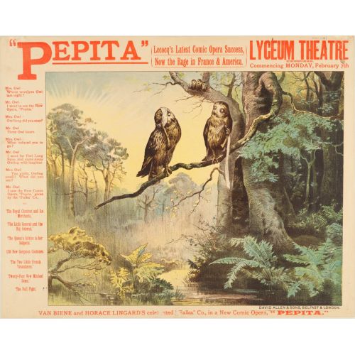 Pepita Opera Posteri