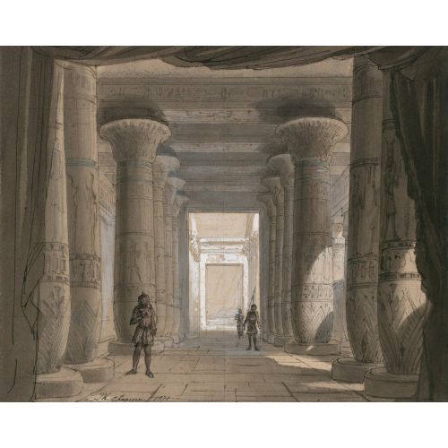 Act1 Sc2 Of Aida By Verdi İçin Philippe Chaperon Tarafından Set Tasarımı Posteri Act1 Sc2 Of Aida By Verdi İçin Philippe Chaperon Tarafından Set Tasarımı Posteri
