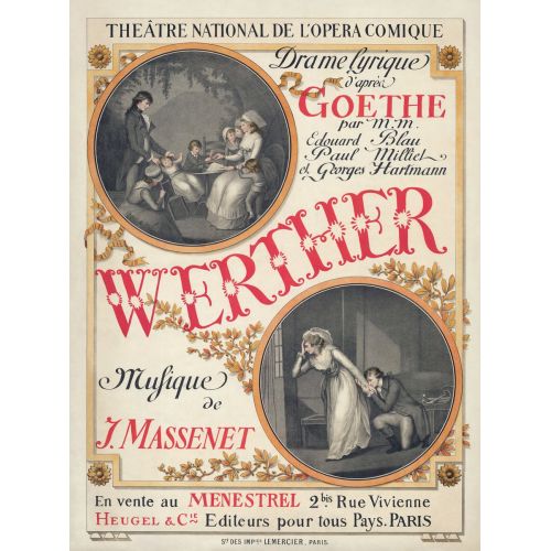 Werther Opera Poster Werther Opera Poster