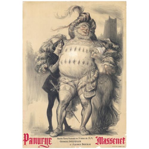 Charles Leandre Jules Massenet Panurge Müzikal Posteri