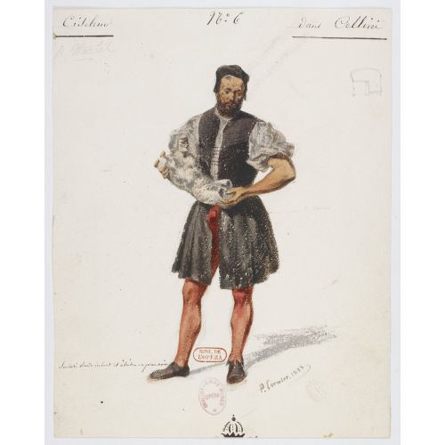 Costumes For Hector Berlioz's Benvenuto Cellini No 6 Ciseleur Opera Posteri