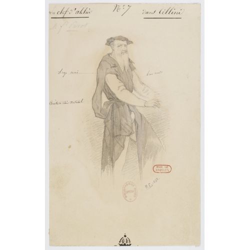 Costumes For Hector Berlioz's Benvenuto Cellini No 7 Un Chef D'atelier Opera Posteri